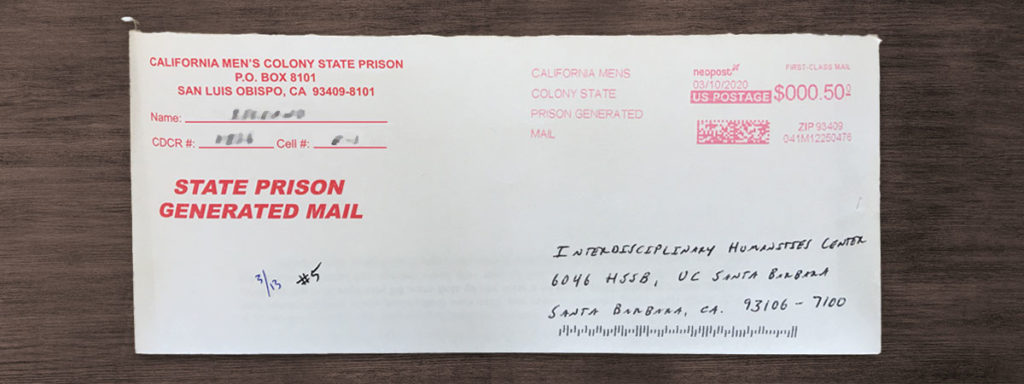 Foundations in the Humanities Prison Correspondence Program